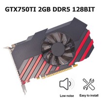 외장그래픽카드 GT730 128BIT 게임 비디오 카드 PCI-express2.0 16X 4GB DDR3 데스크탑 컴퓨터 그래픽 HDMI, 02 GTX750TI 2GB DDR5