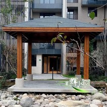 부식방지 사각 육각 목조 야외 정자 파고라 전원주택, 스타일 2
