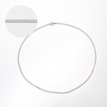 시크홀릭(실버92.5)1.4mm 커브체인 은목걸이-4size