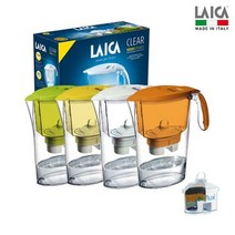 라이카(italy) 휴대용 미니 정수기 클리어라인 2.3L, 색상:오렌지, 단품