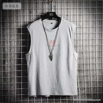런닝 남 트레이닝 루즈핏 민소매 티셔츠 0F642