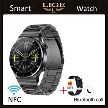 아웃도어시계 남자스포츠시계 lige ecg ppg bluetooth call smart, 스틸 스트립 블랙