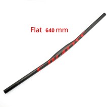 카본핸들바 MTB 도로 자전거 3K 광택 탄소 섬유 31.8mm 삼키기 모양의 핸들 바 플랫/라이저 580/600/620/640/660/680/700/720/740/760mm, [11] Flat 640mm