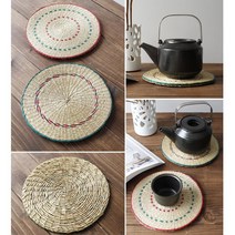 가볍고 오래쓰는 옛날 왕골냄비받침 코스터 저렴한선물 안전 위생 생활용품 집들이