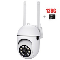 CCTV IP 카메라 2.4G + 5G 무선 WiFi 듀얼 밴드 HD 나이트 비전 보안 모니터링 모션 감지 CCTV YCC365 Plus, 04 Camera 128G SD Card