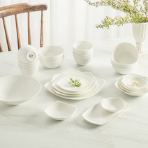 한국도자기 더셰프 사각 구성품 낱개 그릇 접시 모음, 네오 대접