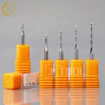 1pc 3.175mm SHK 우드 커터 CNC 라우터 비트 2 플루트 나선형 엔드 밀 더블 밀링 PVC 아크릴, 13 3.175x3.175x22