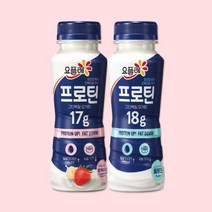빙그레 요플레 프로틴 드링크 210ml 24개 /플레인/딸기바나나, 플레인12개+딸기바나나12개