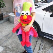 웃는엘모인형 엘모 굿즈 Elmo 세서미 스트리트 애착인형 35/60/70cm 빅버드 쿠키 몬스터, As Picture, 70cm magic Elmo