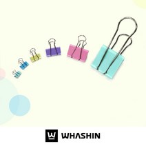 화신 다양한 사이즈 깔끔한 정리 더블클립, 중 50개입