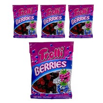 트롤리 베리스 100g x 4pack 라스베리 블랙베리 과일맛 젤리
