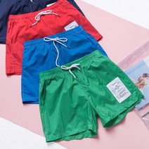 토모나리 토모나리 라벨링 스윔팬츠, 그린 Green