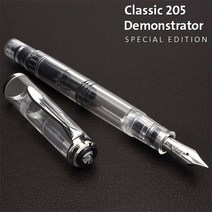 펠리컨 만년필 M205 데몬스트레이터 PELIKAN 투명 축 만년필, F(가는 글자)