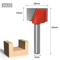 6mm 생크 CNC 페이스 밀 라우터 비트 1 개바닥 라우터 청소 비트목공 엔드밀 커터 도구카바이드 커터목재용, 08 NO 8