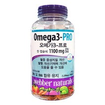 CS 620200 웨버 네츄럴 오메가3-프로 1390mg x 180캡슐, 단품, 단품