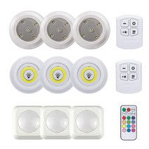 LED 퍽라이트 라이트3+리모컨 세트, 12.LED충전식 3구 3000루멘 헤드랜턴