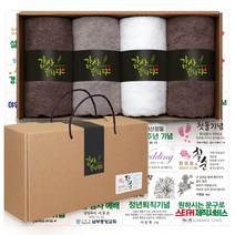 송월타올 150g x 4p 추석 수건선물세트 돌 환갑 칠순 팔순 회사 교회 어린이집 유치원 학교 기업 행사 조문 개업 결혼 호텔 답례품, B세트 (진갈색+연갈색+백색+진갈색)