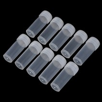 실험실 소모품 100pcs 5ml 플라스틱 테스트 튜브 샘플 컨테이너 파우더 공예 스크류 캡 병 Office 학교 용, 한개옵션1, 한개옵션0