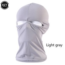 바이크 오토바이 얼굴 마스크 헤드 기어 쉴드 후드 발라클라바 방풍 자외선 차단 방진 스키 라이딩 CS, [04] Light gray