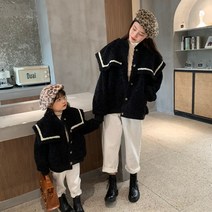 엄마랑 딸 모녀 여아 키즈 아동 커플룩 가을 겨울 캐주얼 양털 뽀글이 후리스 집업 자켓 점퍼 등하원룩