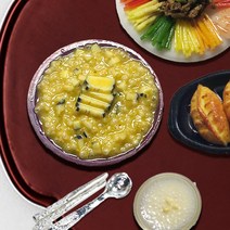 납골당 꾸미기 미니어처 단품 한식 밥 죽 면 미니어쳐 제사상 상차림, [한식/밥,죽,면]전복죽