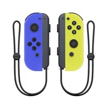 Joy Cons-스위치 닌텐도 L/R 무선 컨트롤러 스위치와 호환 가능 조이콘 웨이크 업/스크린 샷 포함, 한개옵션1, 09 Blue and yellow