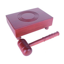 [엠투월드] 육형제 판사봉 중형 세트 (210*150*50mm) 국산제작 의사봉 회의 학교 역할놀이