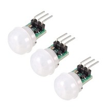 Uxcell DC 2.7 ~ 12V IR 압전기 적외선 PIR 모션 센서 감지기 모듈 3개