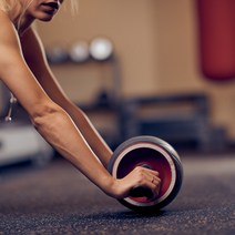 허리운동 코어운동 AB휠 슬라이드, AB휠 슬라이드 블랙&레드