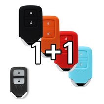 리미트 1+1 혼다 어코드 하이브리드 CRV 시빅 HRV 스마트 키 실리콘 케이스, 스카이블루+스카이블루