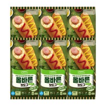 풀무원 올바른핫도그 300g 6개 (총 24입)