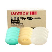 알뜨랑 도매비누 업소용 화이트/그린 세수비누 130gx80개