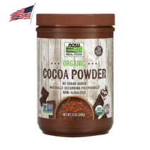 나우푸드 리얼 푸드 오가닉 코코아 파우더 340g 무설탕 폴리페놀 USDA 글루텐프리, 1개