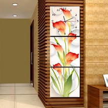 푸아이 3단세트 시계 보석십자수 카라꽃 2종 3D 원형비즈(사이즈5종), MT008, 210x70cm