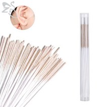 천공기 PHC파일 펀칭기ZS 60 개/몫 피어싱 된 귀 청소 세트 10cm 일회용 귀걸이 구멍 초본 솔루션 치실 애