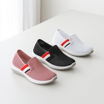 프리티슈 발편한 여성 메쉬 밴드 슬립온 여름 아쿠아 운동화 스니커즈 3cm
