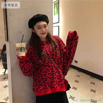 여성맨투맨 호피무늬루즈핏맨투맨 호피맨투맨 호피티셔츠 호피후드티 맨투맨