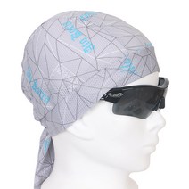 국산 쿨 두건/ 자전거 바이크 메쉬 헤어밴드 스포츠 헬멧용 속모자 쪽모자 헤드캡 자외선차단, 그레이