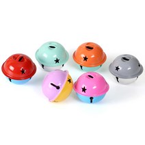 40mm 투톤 컬러방울(딸랑이) [3190] / 칼라 메탈 금색 은색 고양이 방울, 핑크스카이