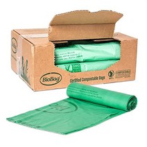 BioBag (미국) The Original Compostable Bag 39 Gallon 120 Count 음식물 쓰레기용 100% 인증 퇴비화 가능 쓰레기 봉투 라이너