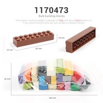 중국레고 100 그램/갑 Multicolour DIY 모델 빌딩 블록 장난감 부품 대량 벽돌 레고 선물, 09 1170473