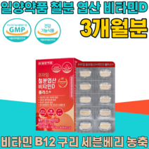 식약처 인정 철분 엽산 비타민 D 5종 복합 기능성 비차민 B 12 구리 세븐베리 농축 분말 개별 포장 여성 남성 성인 남녀 어르신 선물 건강 기능 식품 영양 보충 제 파는곳 추천, 1