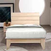 서이디자인 침대 프래임 평상형 통깔판 소나무 패드 원목 수납형 싱글 슈퍼싱글 협탁, 무헤드