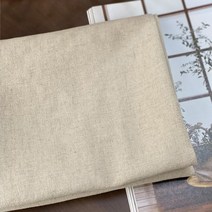 대폭 15수 바이오워싱 마100% 린넨천 무지 원단 8종 150X180 2마, 네츄럴