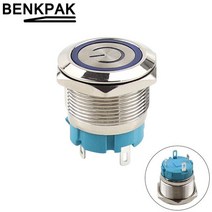 소방압력스위치펌프압력스위치압력스위치설정 LED 전원 푸시 버튼 스위치 1 개 3V 6V 12V 24V 220V 22mm 순간/래칭 방수 금속 자동 잠금, [09] 22mm Blue, [01] 3-6V, [02] Self-locking