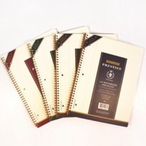 프레스티지 A4 메모 스크랩 3공 좌철노트 필기장 입학