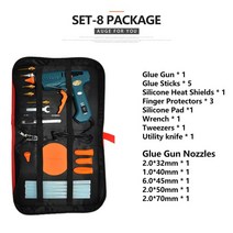 무선 전동실리콘건핫멜트 글루 건 15 IN 1 툴 키트 실리콘 50W/OFF/150W 스위치 공예 수리 DIY 사용 11mm, 06 SET-8_01 50W-OFF-150W_02 EU