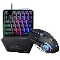한손키보드 메크로 키보드 게이밍 한손으로 키보드 RG 기계식 me 컴퓨터 노트북 치킨 lol 모바일 게임 세트, 05 G40 RGB SET, 한개옵션1, 한개옵션2