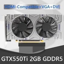 그래픽카드 gtx1050ti 550ti 2gb 4gb 6gb 750 컴퓨터 192bit gddr5 nvidia pci-e 2.0 게임용 비디오 (듀얼 냉각 팬 포함), 협력사, gtx550ti 2GB gddr5