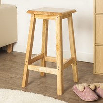 비투비월드 60cm 원목 사각 선반 겸 의자/인테리어 스툴 보조의자, 단품